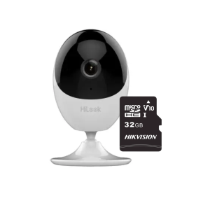 Combo Cámara Hilook IP Wifi 2MP IPC-C120-D/W + Memoria Micro SD 32GB